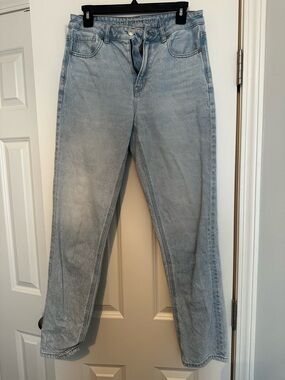 American Eagle Outfitters Light Wash Strigid Mom Jean
